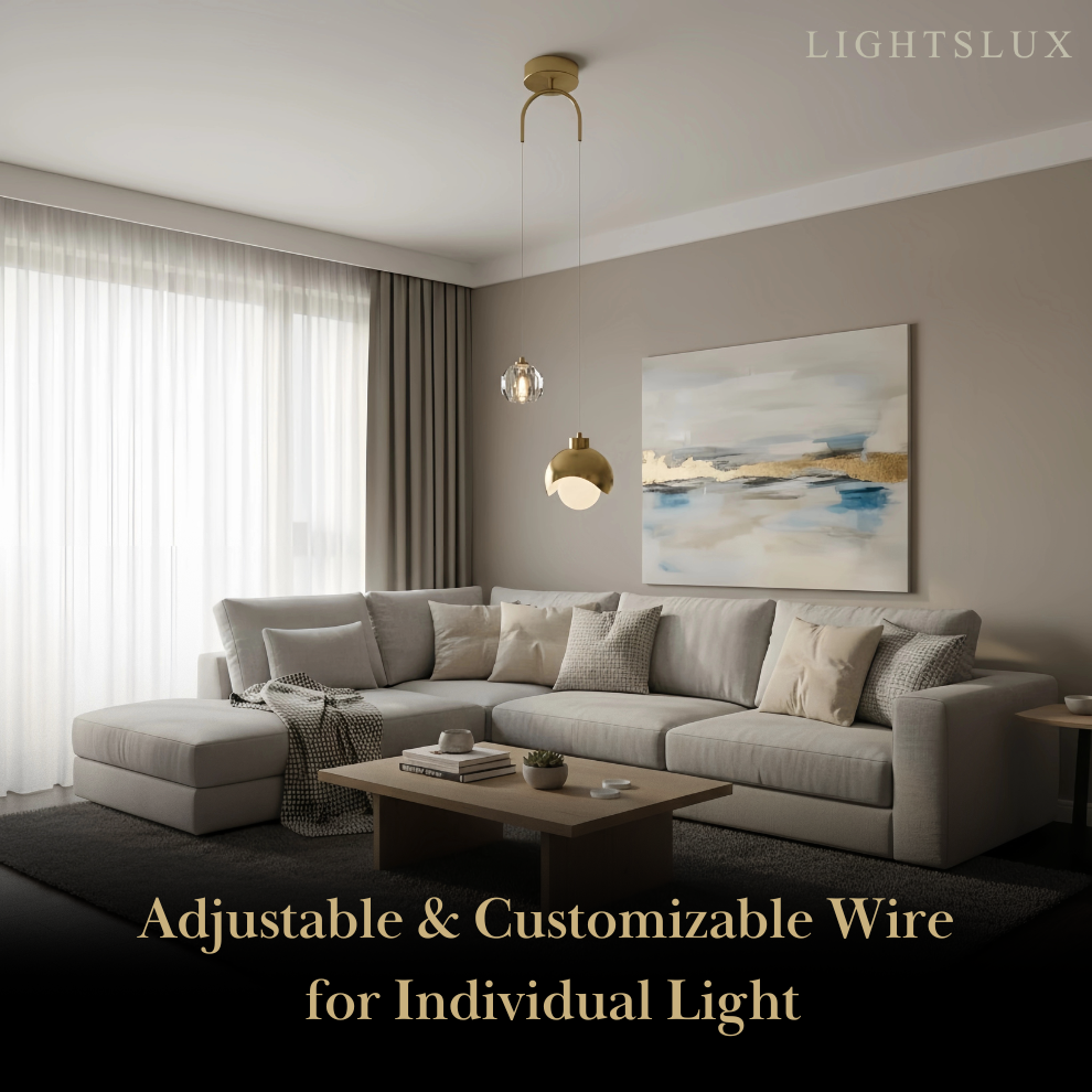 Arcato Modern Crystal Pendant Light for Dining Room/Living Room/Bedroom