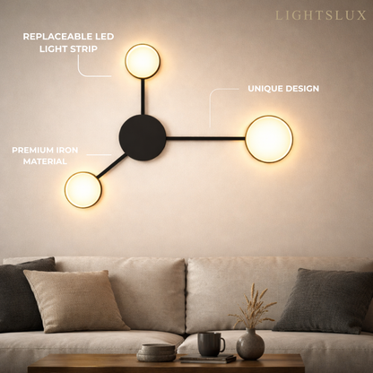 Minimalist Link Linear Node Wall Light – Glowing Dots for Modern Interiors