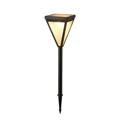 Lámpara solar moderna para exteriores Arcato - Diseño en metal negro