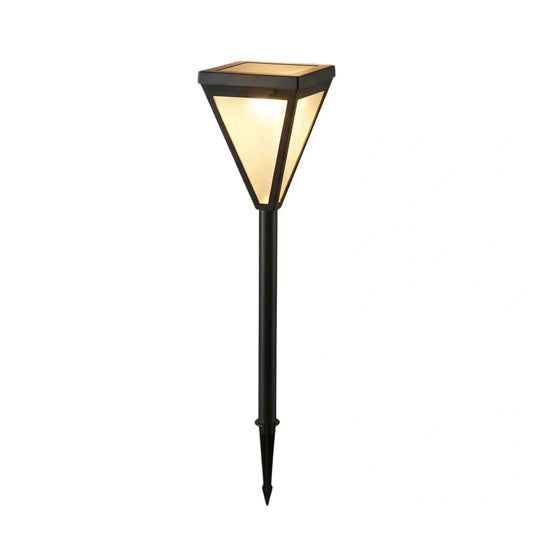 Arcato Modern Solar Outdoor Path Light -  Black Metal Design