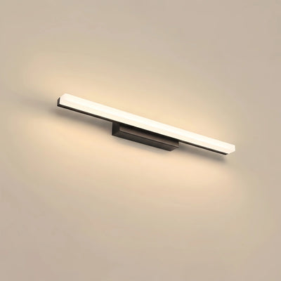 Arcato Minimalist Linear Vanity Wall Lamp – IP44 Metal in Black/Chrome Bathroom