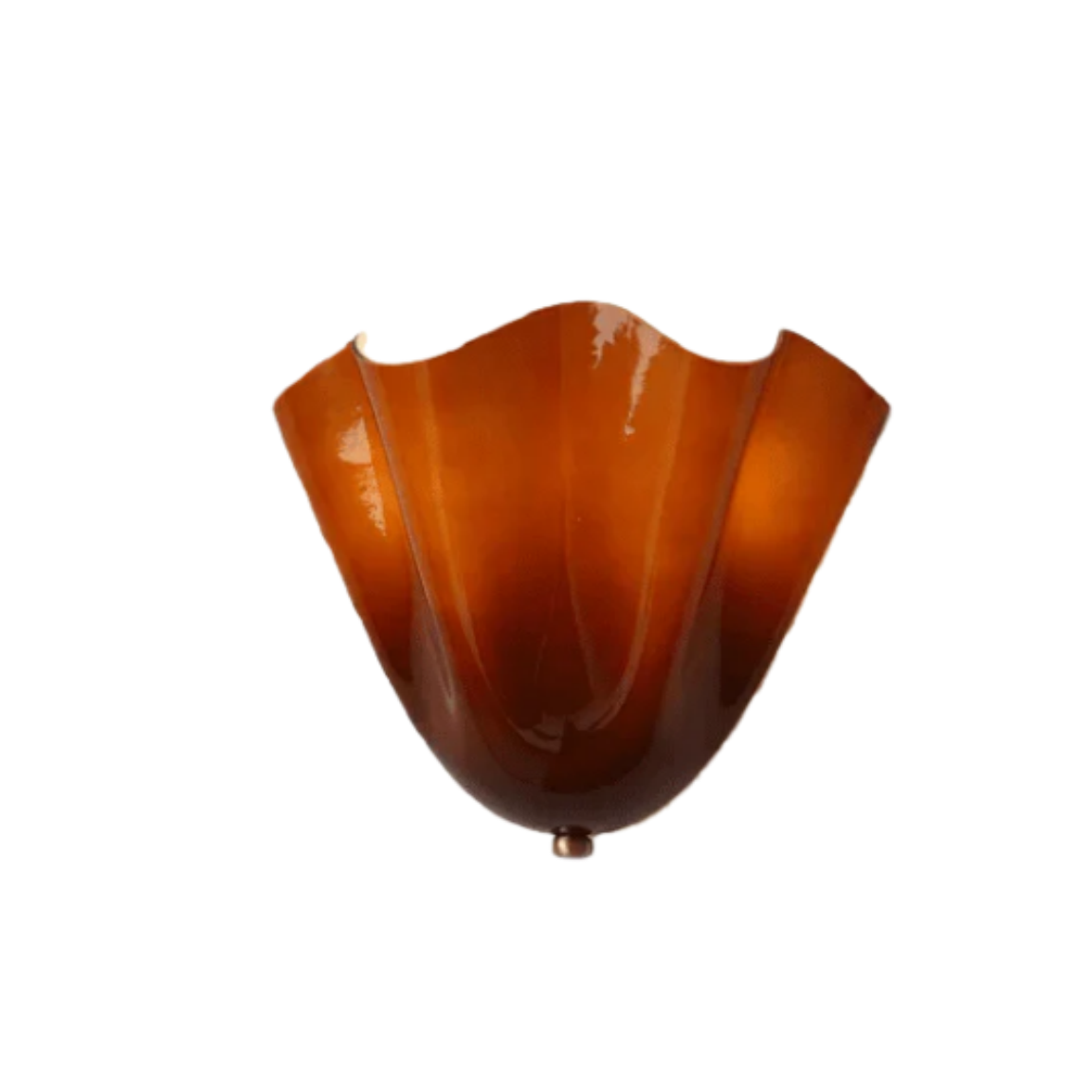 Organic Sculptural Wall Light — Petal-Form Earthy Tone for Bedroom