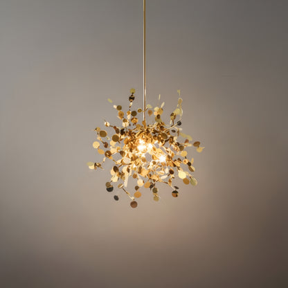 Excelis Art-Deco-Cluster-Kronleuchter – Luxuriöses Gold/Silber-Metall für das Esszimmer