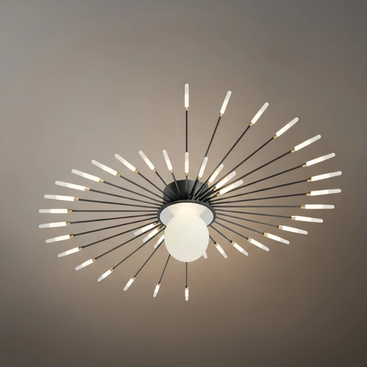 Nebula Modern Ceiling Light – Natural Curves Semi-Flush Mount Coastal Ambiance Ceiling Light