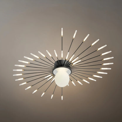 Nebula Modern Ceiling Light – Natural Curves Semi-Flush Mount Coastal Ambiance Ceiling Light