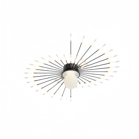 Nebula Modern Ceiling Light – Natural Curves Semi-Flush Mount Coastal Ambiance Ceiling Light