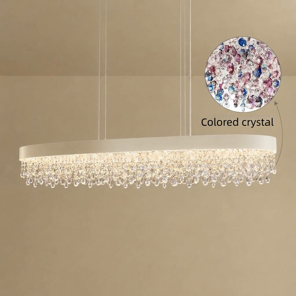 Lámpara Colgante Excelis Royal Crystal - Isla de Comedor/Cocina de 4 Colores