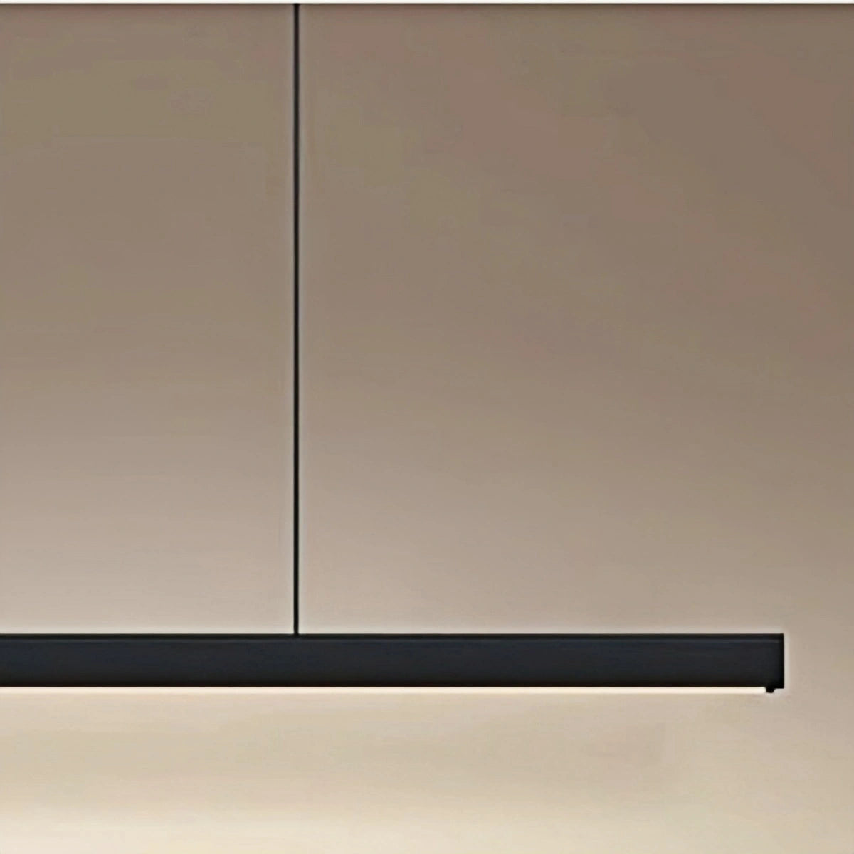 Arcato Minimalist Dimmable Linear Pendant Light – Black or White Acrylic for Dining Room