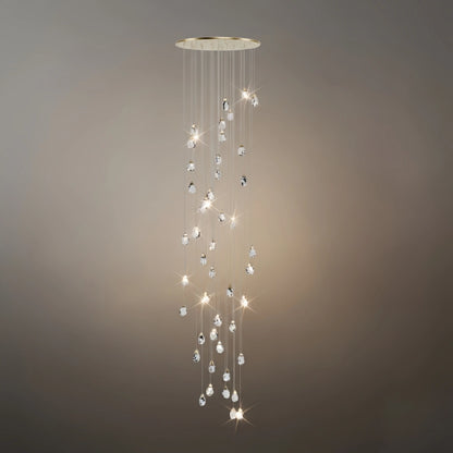 Luxury Crystal Chandelier - Shimmering Fixture for Dining Room & Grand Interiors