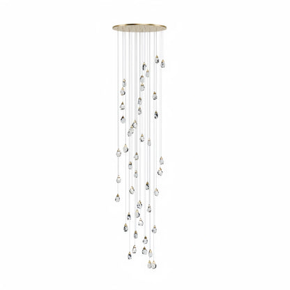 Luxury Crystal Chandelier - Shimmering Fixture for Dining Room & Grand Interiors