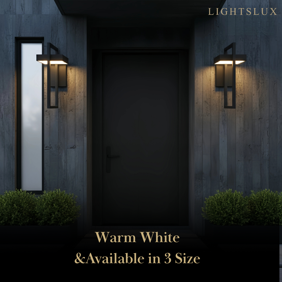 Arcato Minimalist Outdoor Wall Sconce - Waterproof Light in 3 Size for Outdoor