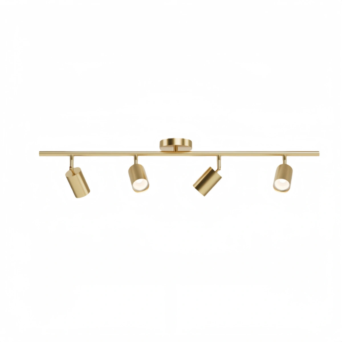 Arcato Minimalist Linear Track Light – Brushed Gold/Matte Black for Living/Study Room