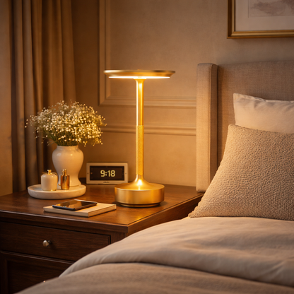 Arcato Modern Rechargeable Table Lamp – Touch Dimming & 3 Color Temperatures