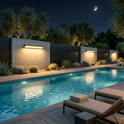 Arcato Minimalist Outdoor Wall Lamp - Light for Courtyard