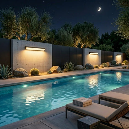 Arcato Minimalist Outdoor Wall Lamp - Light for Courtyard