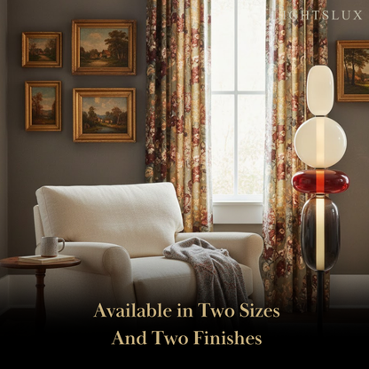 Prisma Modern Floor Lamp – Hand-Blown Crystal Interactive Design for Living Room Bedroom