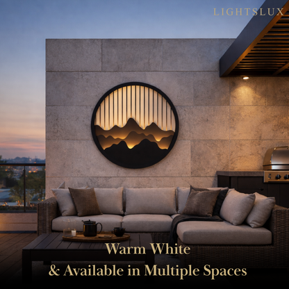 Lunara Modern Waterproof Wall Light – Circular Stainless Steel LED for Indoor/Outdoor