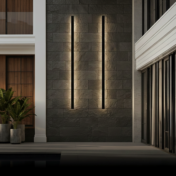 Arcato Modern Outdoor LED Wall Light with Sensor - in 8 Size for Outdoor