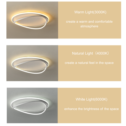 Modern Ring Ceiling Light — Dimmable
