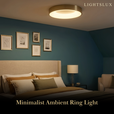 Lámpara de techo empotrable moderna Arcato - LED dorado/negro para sala de estar
