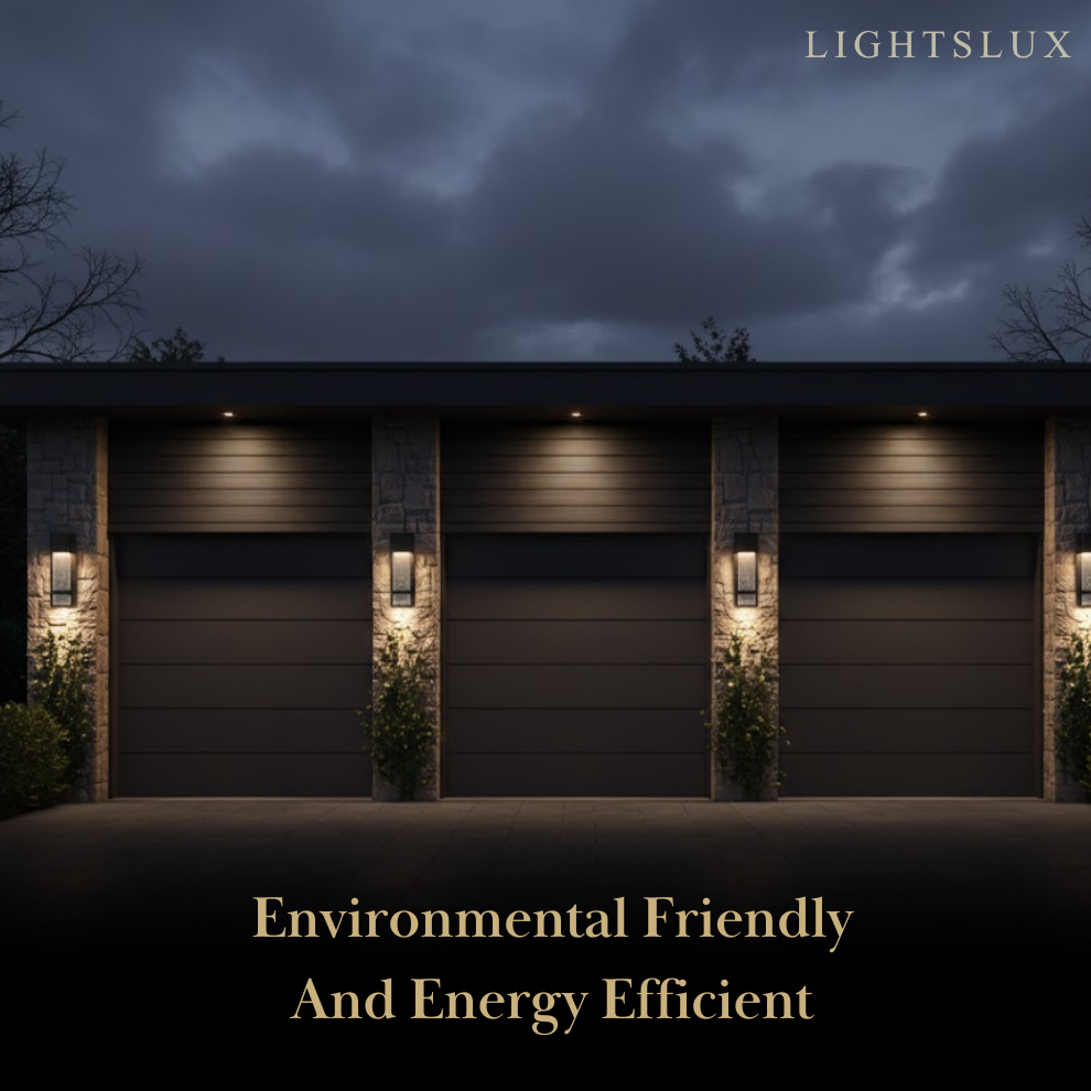 Arcato Modern Vertical Outdoor Wall Sconce – Black Stainless Steel/Glass for Patio/Entryway