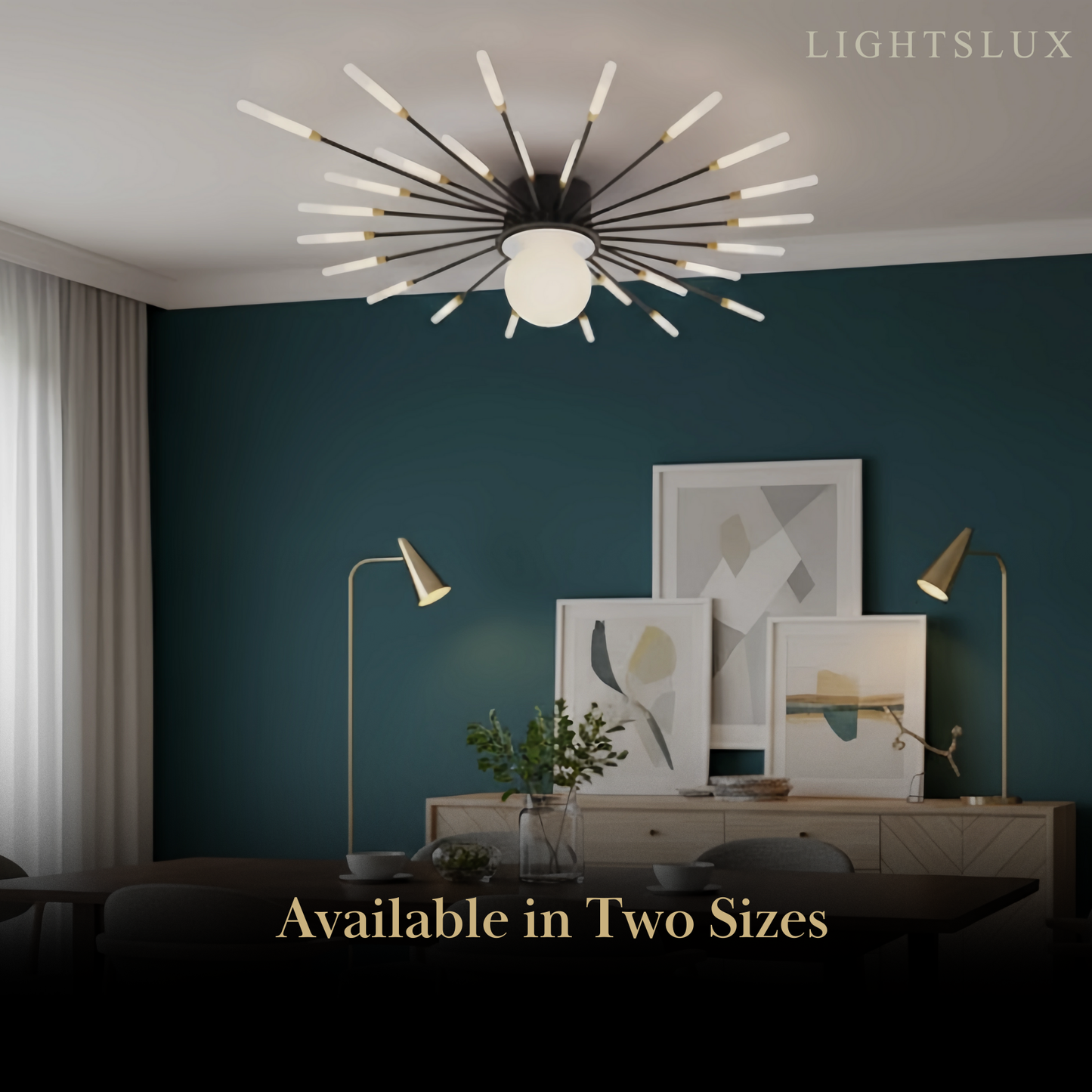 Nebula Modern Ceiling Light – Natural Curves Semi-Flush Mount Coastal Ambiance Ceiling Light