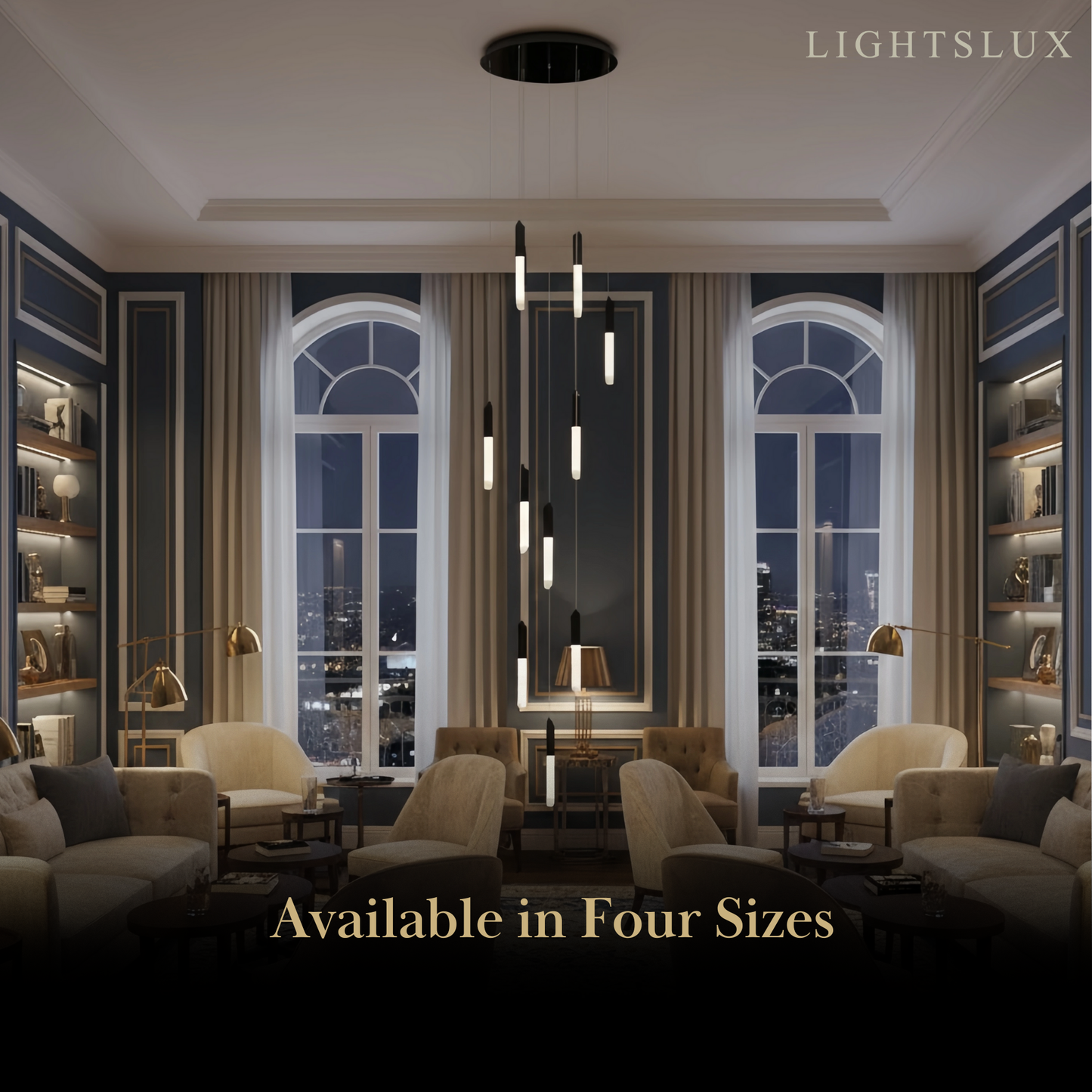 Luxury Cascade Crystal Chandelier – Reflecting & Refracting Light Brilliant Staircase