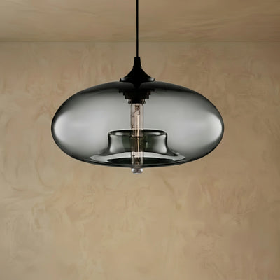 Morandia Modern Glass Pendant Light – Bread-Shaped Kitchen Island Lamp, 5 Colors