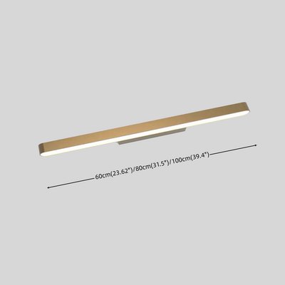 Lámpara de pared minimalista de acero inoxidable pulido — Cobre/Cromo/Negro para exterior