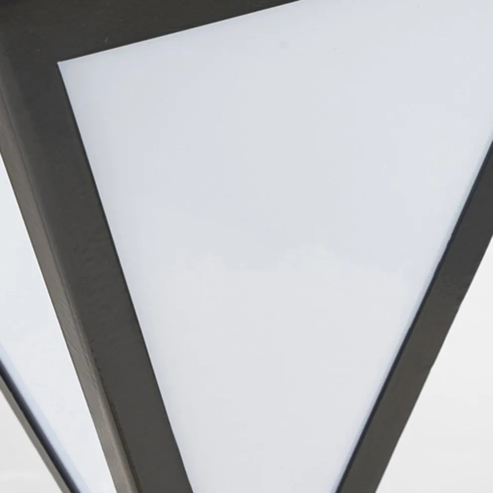 Modern Solar Outdoor Path Light -  Black Metal Design