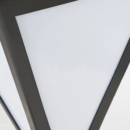 Modern Solar Outdoor Path Light -  Black Metal Design