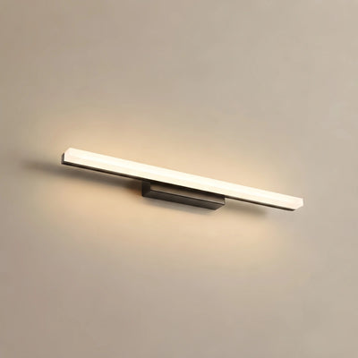 Arcato Minimalist Linear Vanity Wall Lamp – IP44 Metal in Black/Chrome Bathroom