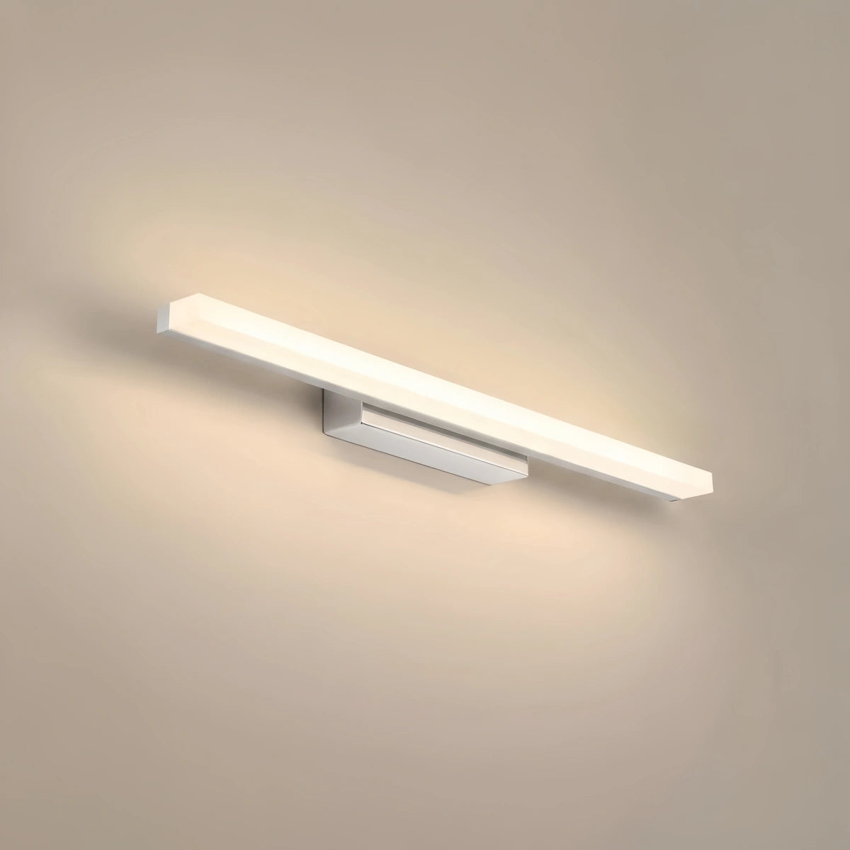 Arcato Minimalist Linear Vanity Wall Lamp – IP44 Metal in Black/Chrome Bathroom