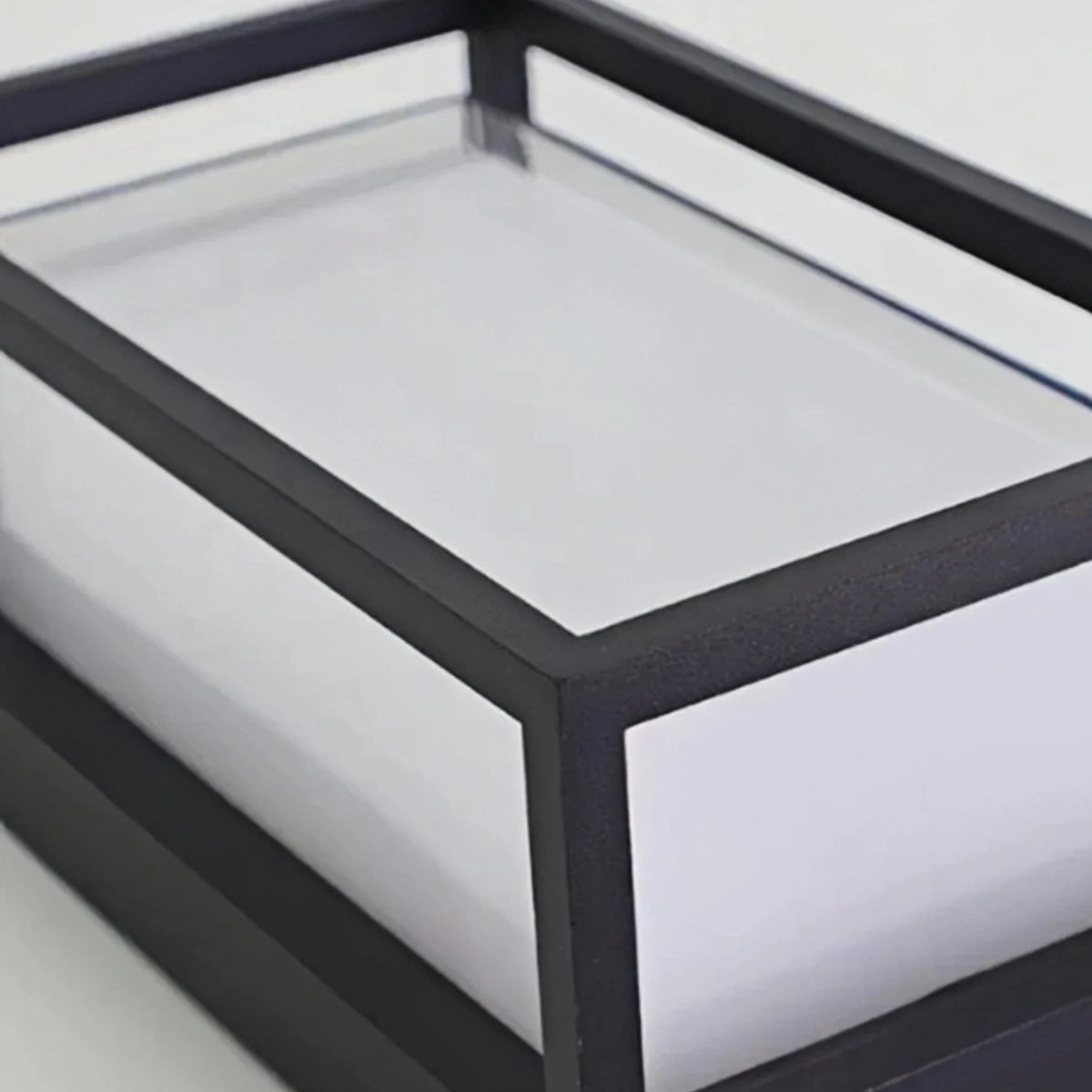 Aplique de pared Arcato Geometric de exterior en negro mate – Aplique LED moderno para patio y entrada