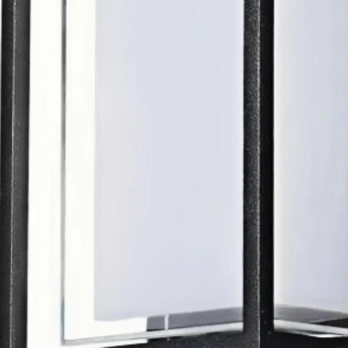Aplique de pared Arcato Geometric de exterior en negro mate – Aplique LED moderno para patio y entrada