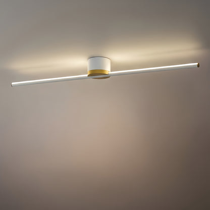 Arcato Minimalist Linear LED Ceiling Light – Black/White Metal for Hallway/Living Room