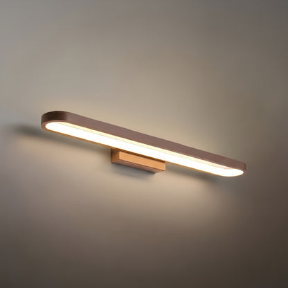 Arcato Moderne elliptische Wandleuchte – Schwarzes oder kaffeefarbenes Metall für Badezimmer/Schlafzimmer