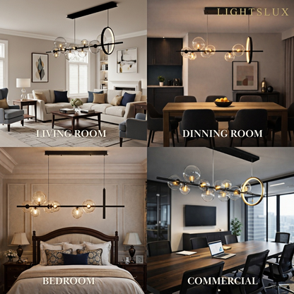 Nebula Minimalist Chandelier – Nordic Ceiling Light for Dining Room/KItchen Island