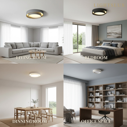Contemporary Cylinder Ceiling Light — Matte Neutral LED for Living Room