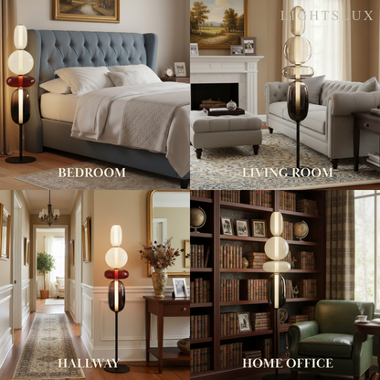 Prisma Modern Floor Lamp – Hand-Blown Crystal Interactive Design for Living Room Bedroom