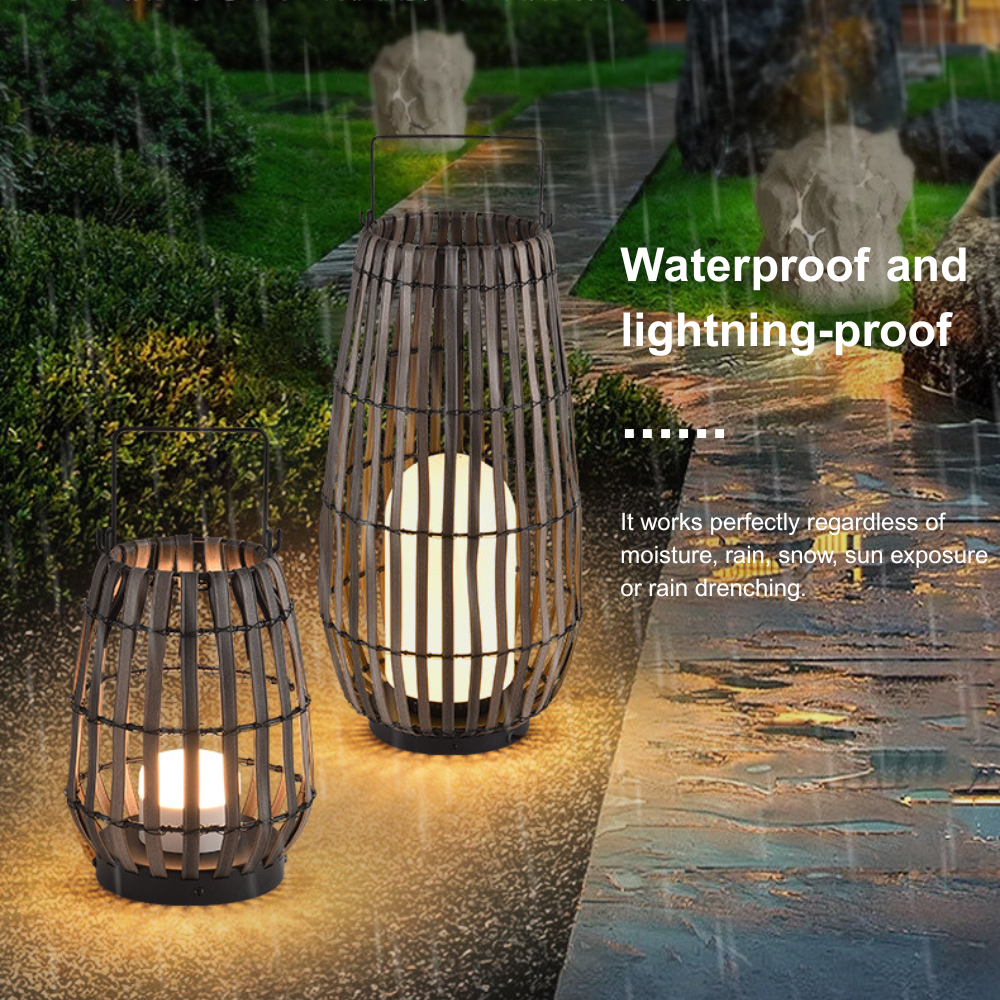 Modern Wooden Path Lamp