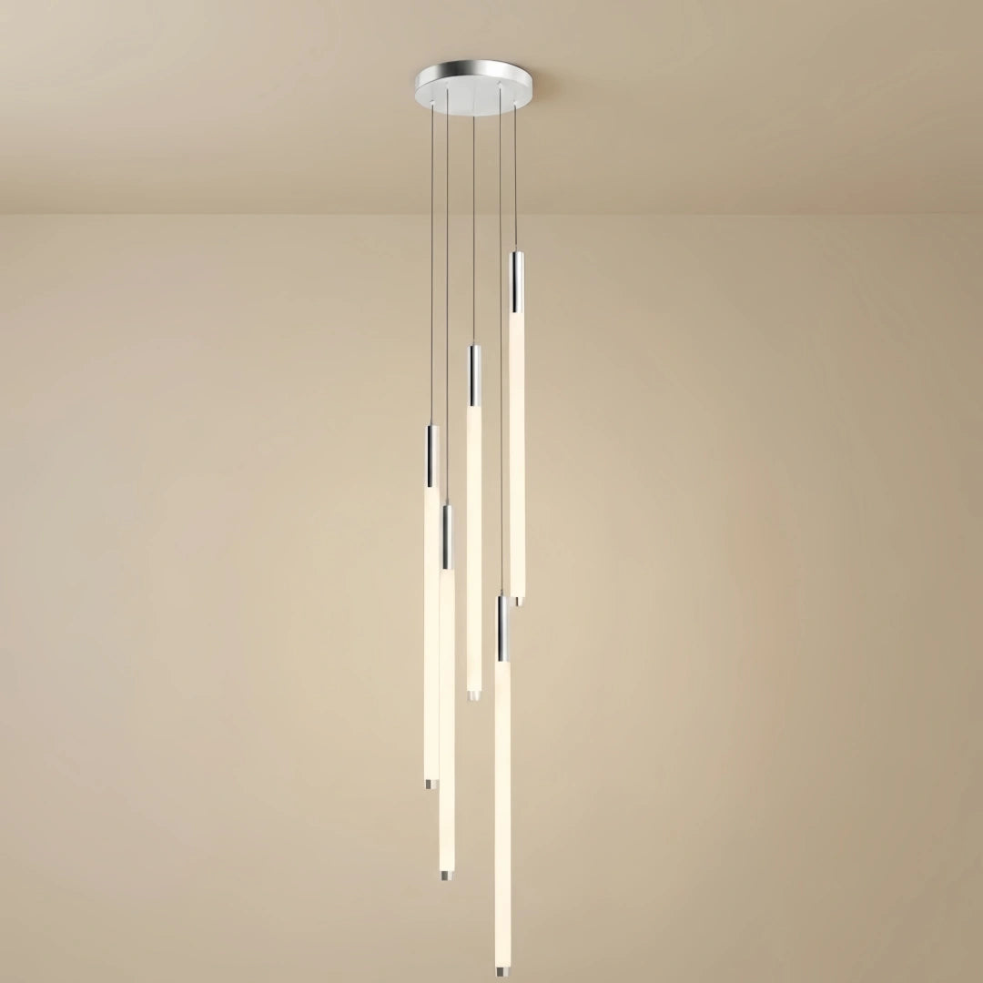 Nebula Multi-Tier Modern Chandelier - Waterfall Design for Staircases & High Ceilings