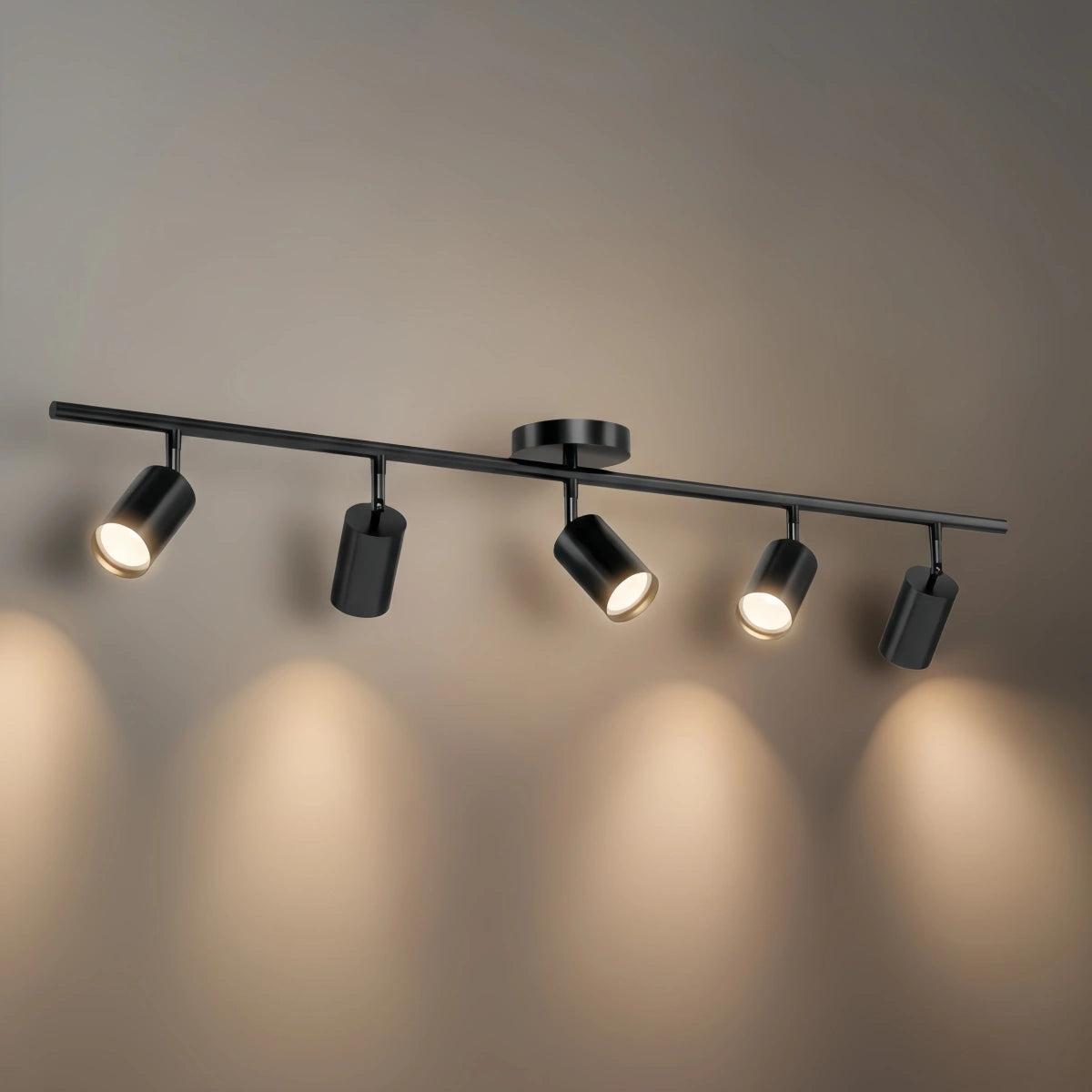 Arcato Minimalist Linear Track Light – Brushed Gold/Matte Black for Living/Study Room