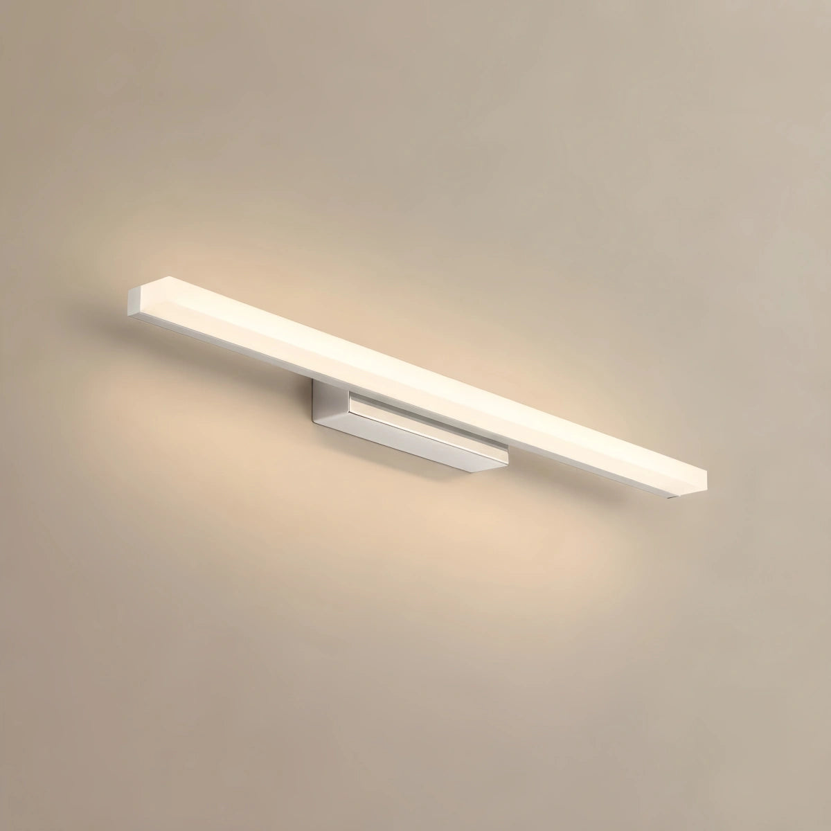 Arcato Minimalist Linear Vanity Wall Lamp – IP44 Metal in Black/Chrome Bathroom