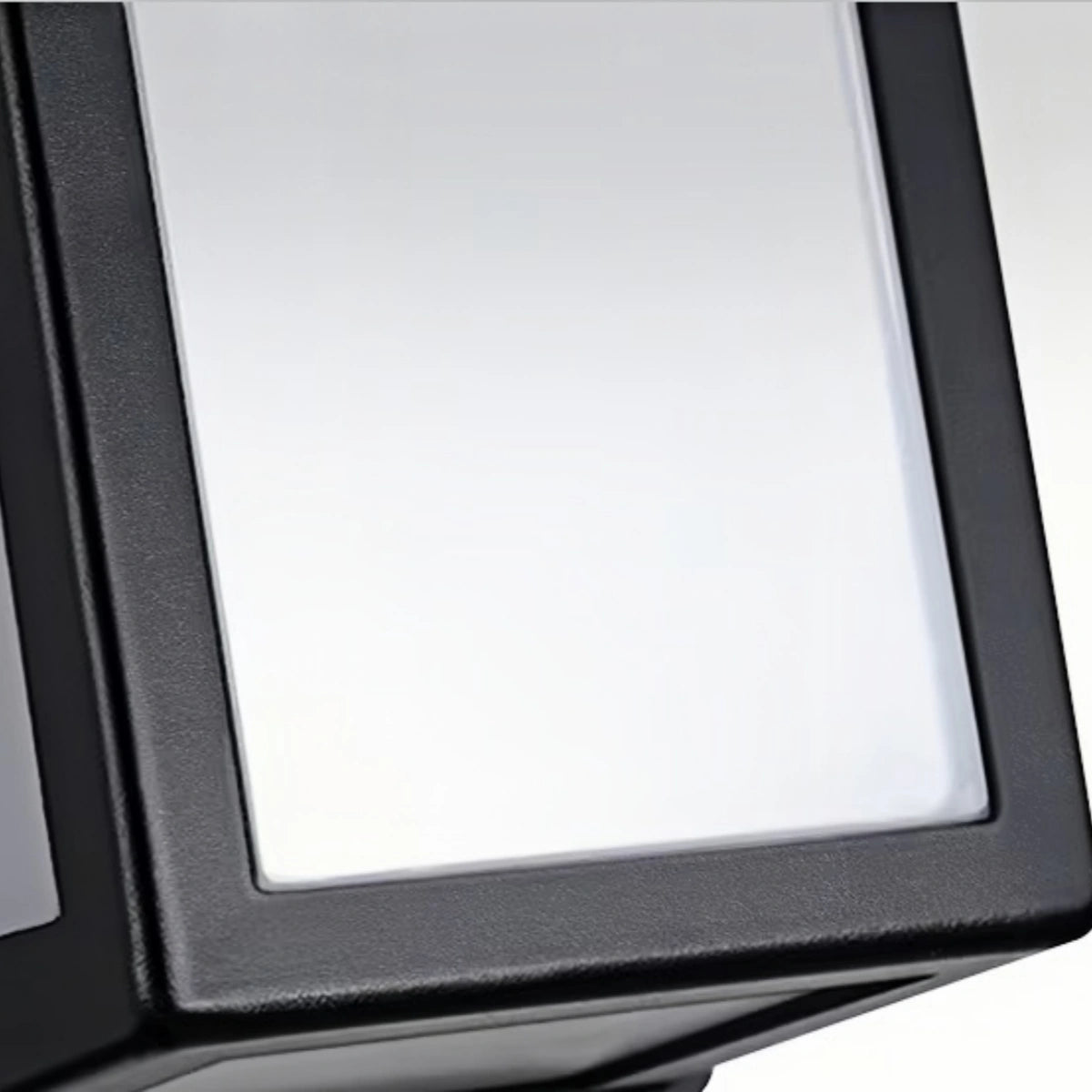 Aplique de pared exterior minimalista Arcato de acero inoxidable negro con iluminación LED ajustable