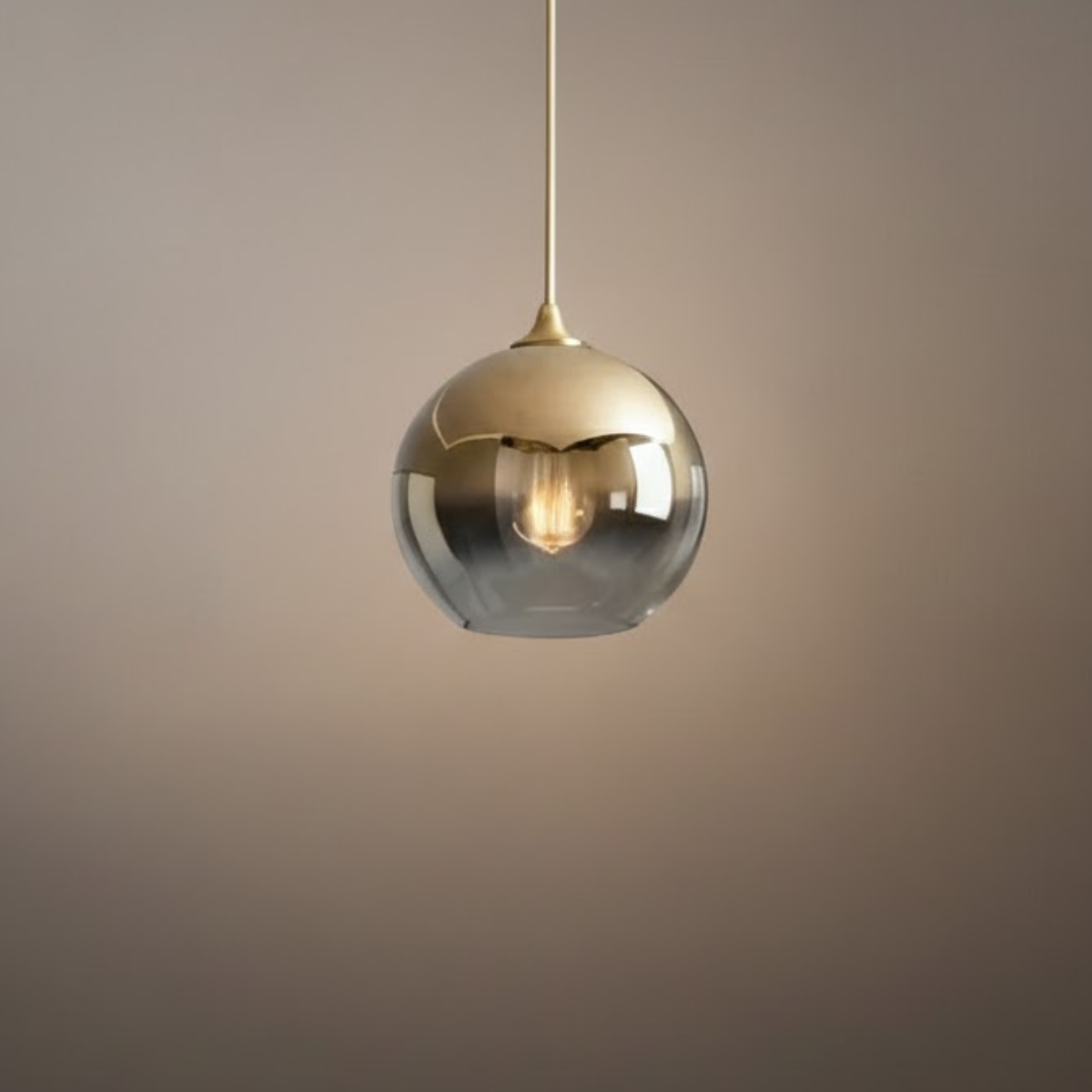 Pendant Light – Gold/Silver LED Lamp for Dining Room