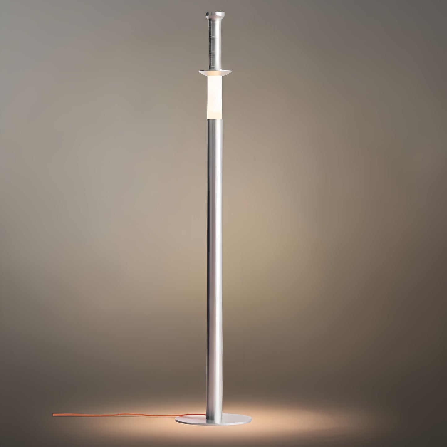 Lámpara de pie Vector - Inspirada en una espada, ajustable en blanco y negro