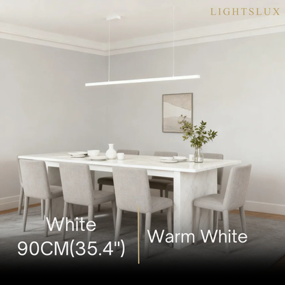Lámpara colgante LED moderna Arcato – Metal blanco/negro/vidrio para comedor
