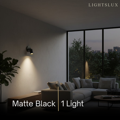 Arcato Minimalist Linear Track Light – Brushed Gold/Matte Black for Living/Study Room