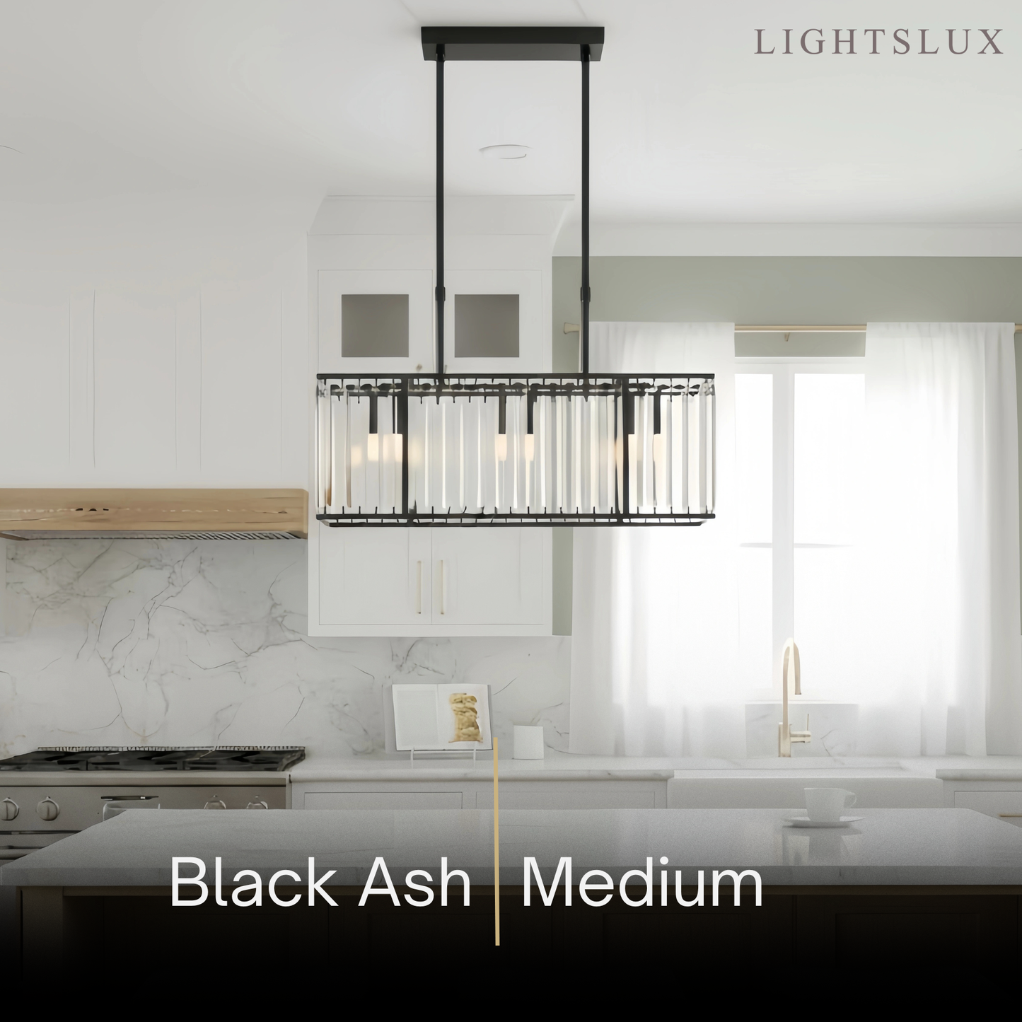 Excelis Modern Linear Chandelier – Metallic Accents for Refined Luxury Interiors